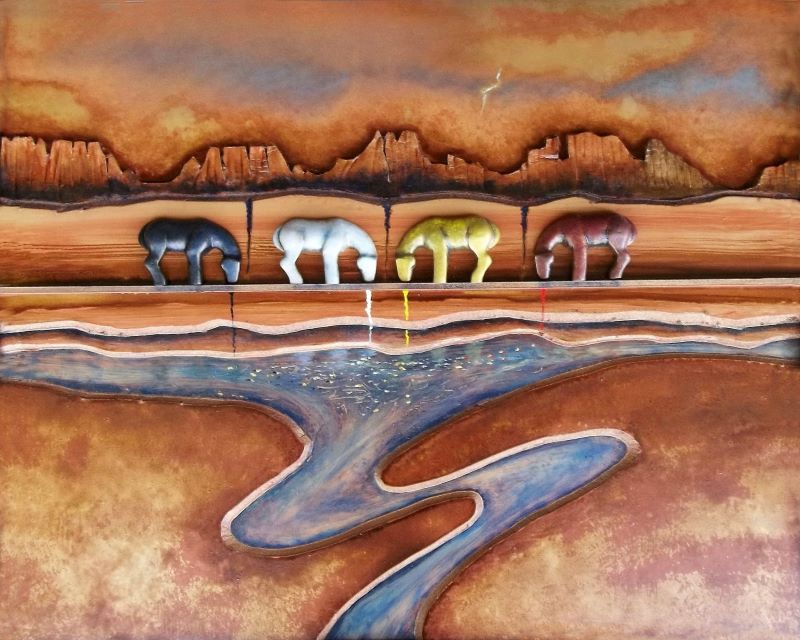 Four horses cast