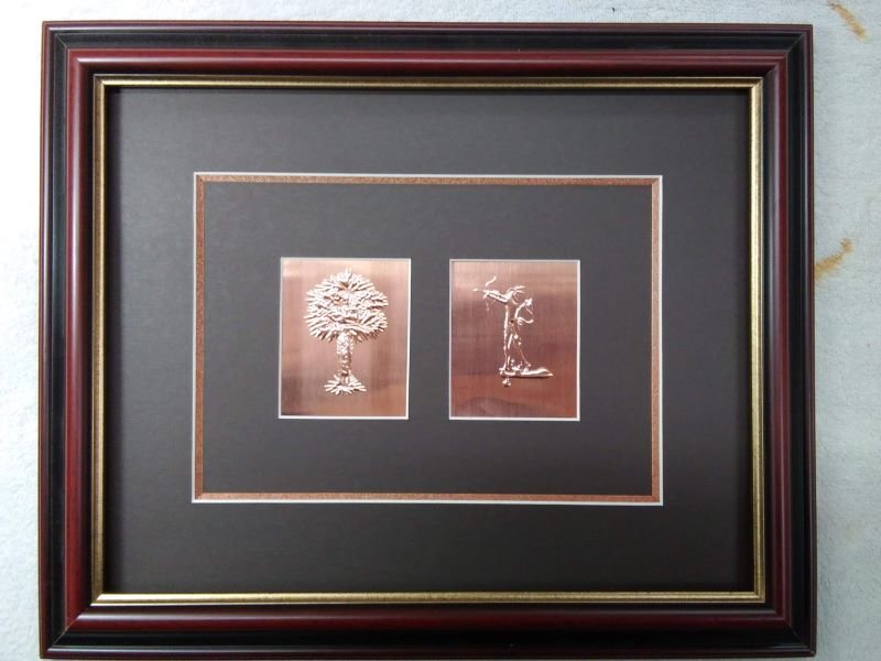 Palmetto, Native embossing