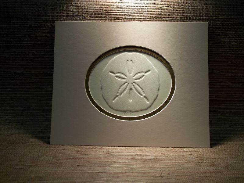 Sand dollar embossing